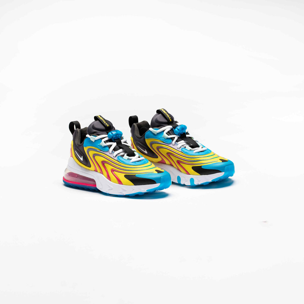 Air Max 270 React Eng Mens Shoe Laser Blue White Anthracite