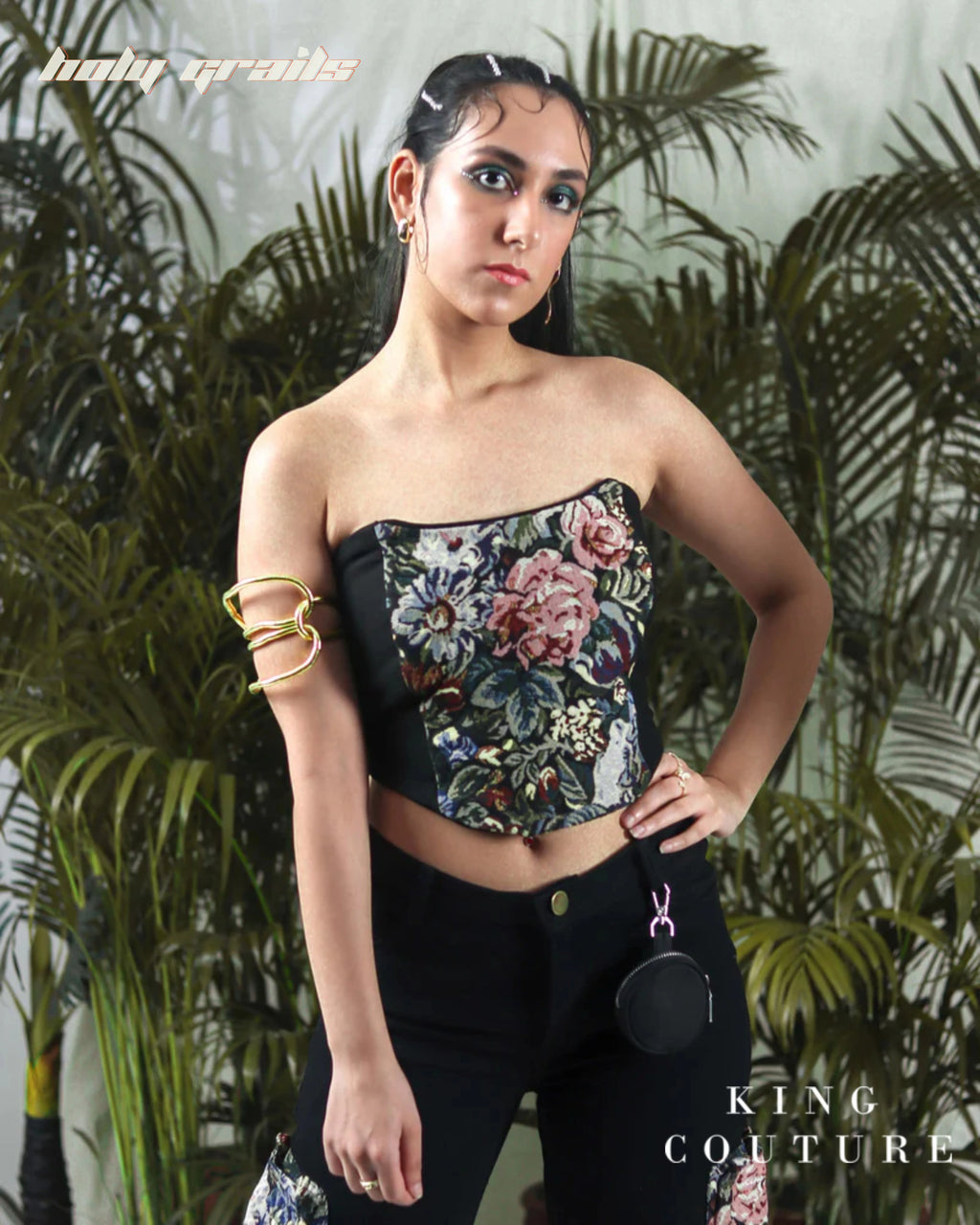 Floral Jacquard Corset HG x King Couture