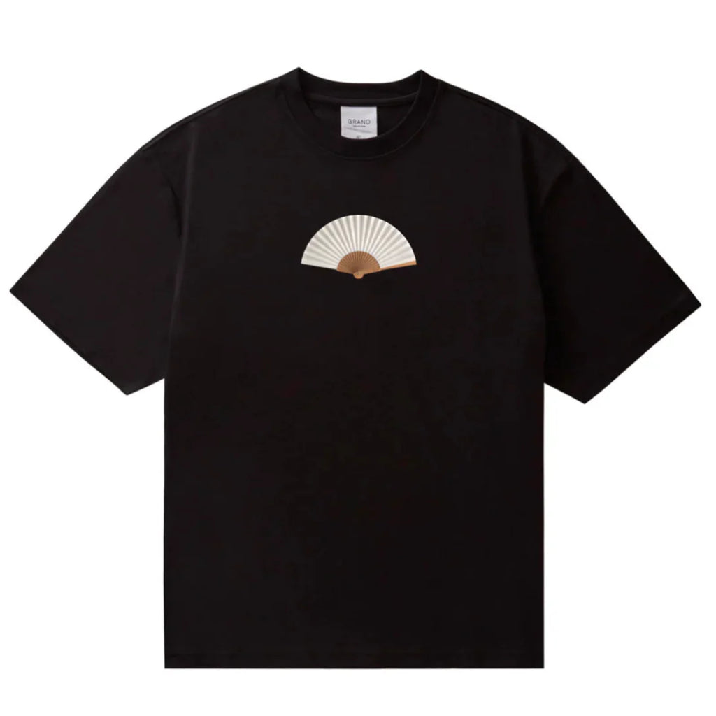 Grand Collection Hand Fan Tee Black