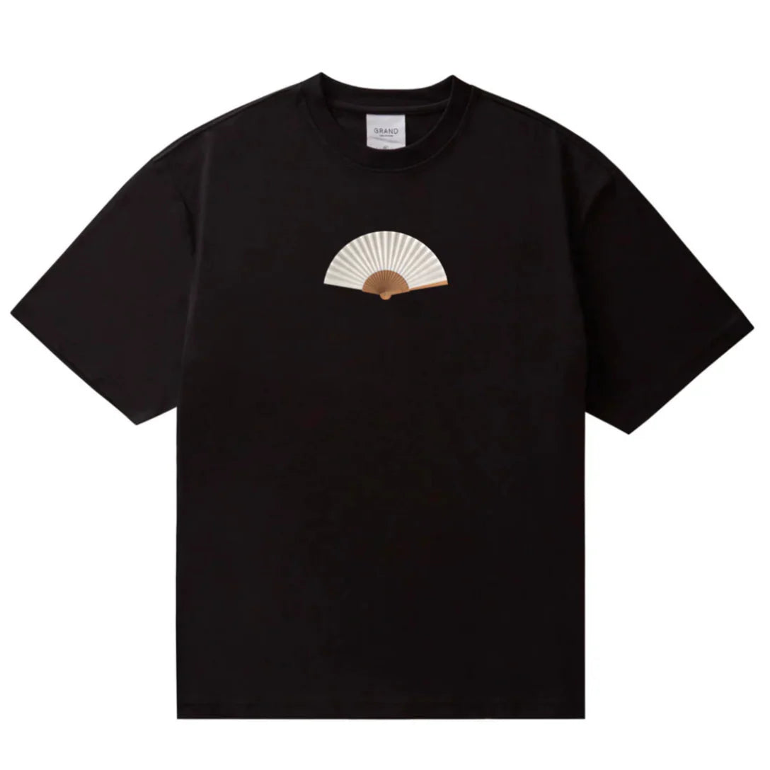 Grand Collection Hand Fan Tee Black