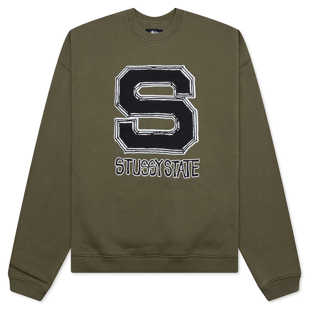 Stüssy State Crew Olive