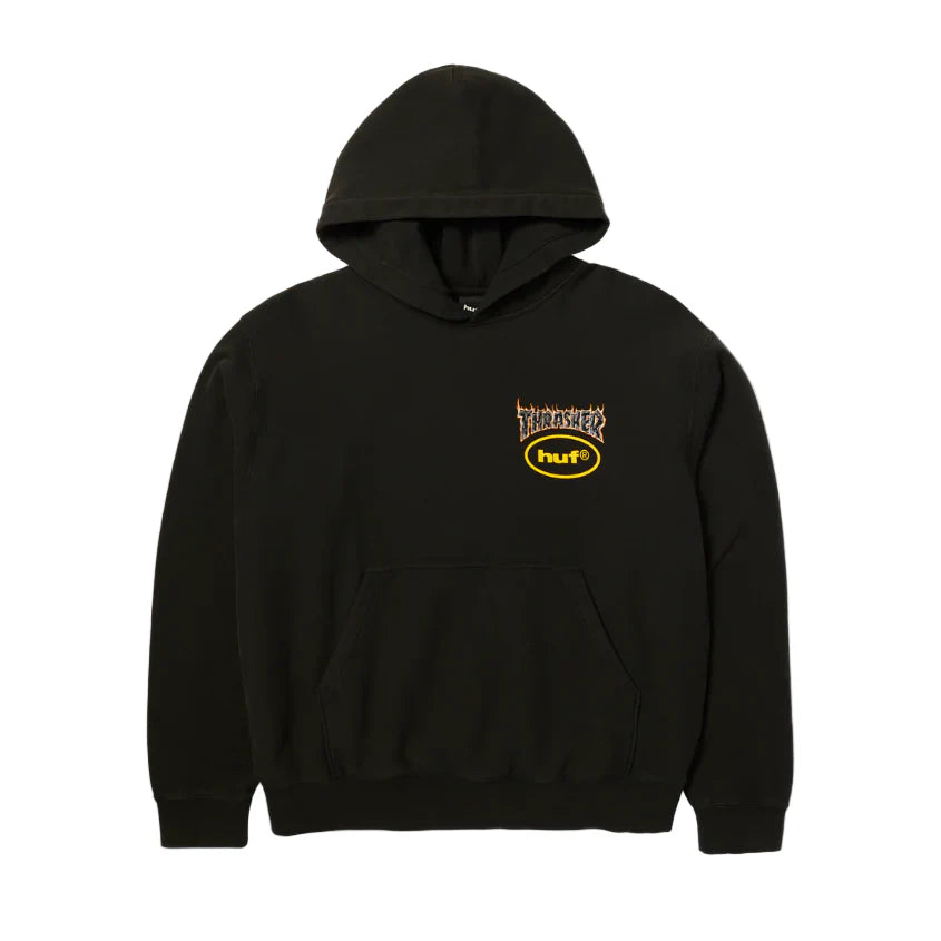 Huf Meltdown Heavyweight Hoody Black