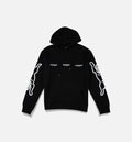 White Mens Hoodie Black