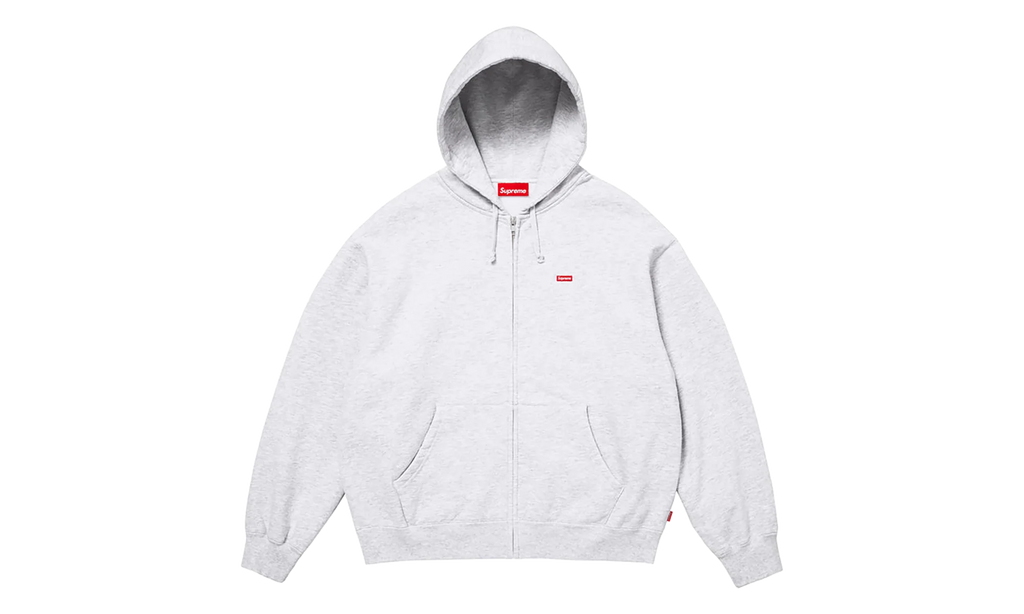 Small Box Zip Up Hooded Sweatshirt "SS26 - Ash Grey" SU27354