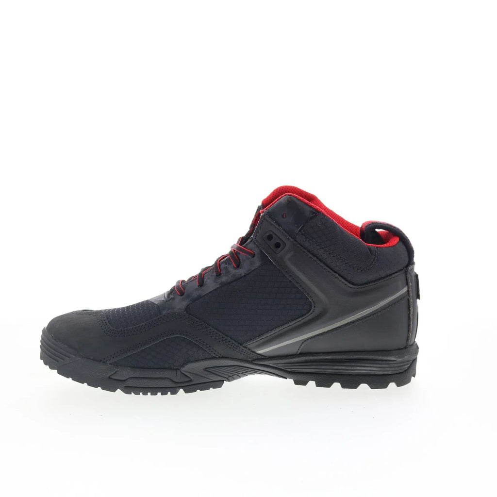 Range Master 12148 Mens Black Wide Leather Lace Up Tactical Boots