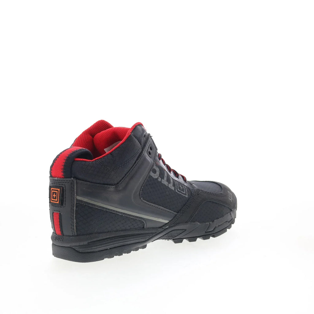 Range Master 12148 Mens Black Wide Leather Lace Up Tactical Boots