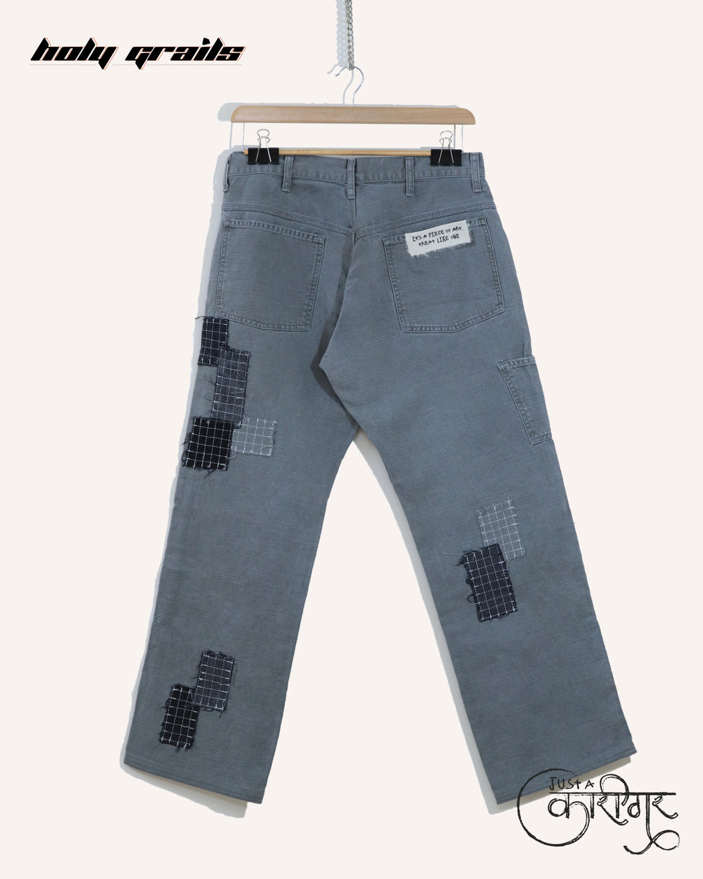 Healed Grey Denim Jeans HG x Just A Karigar