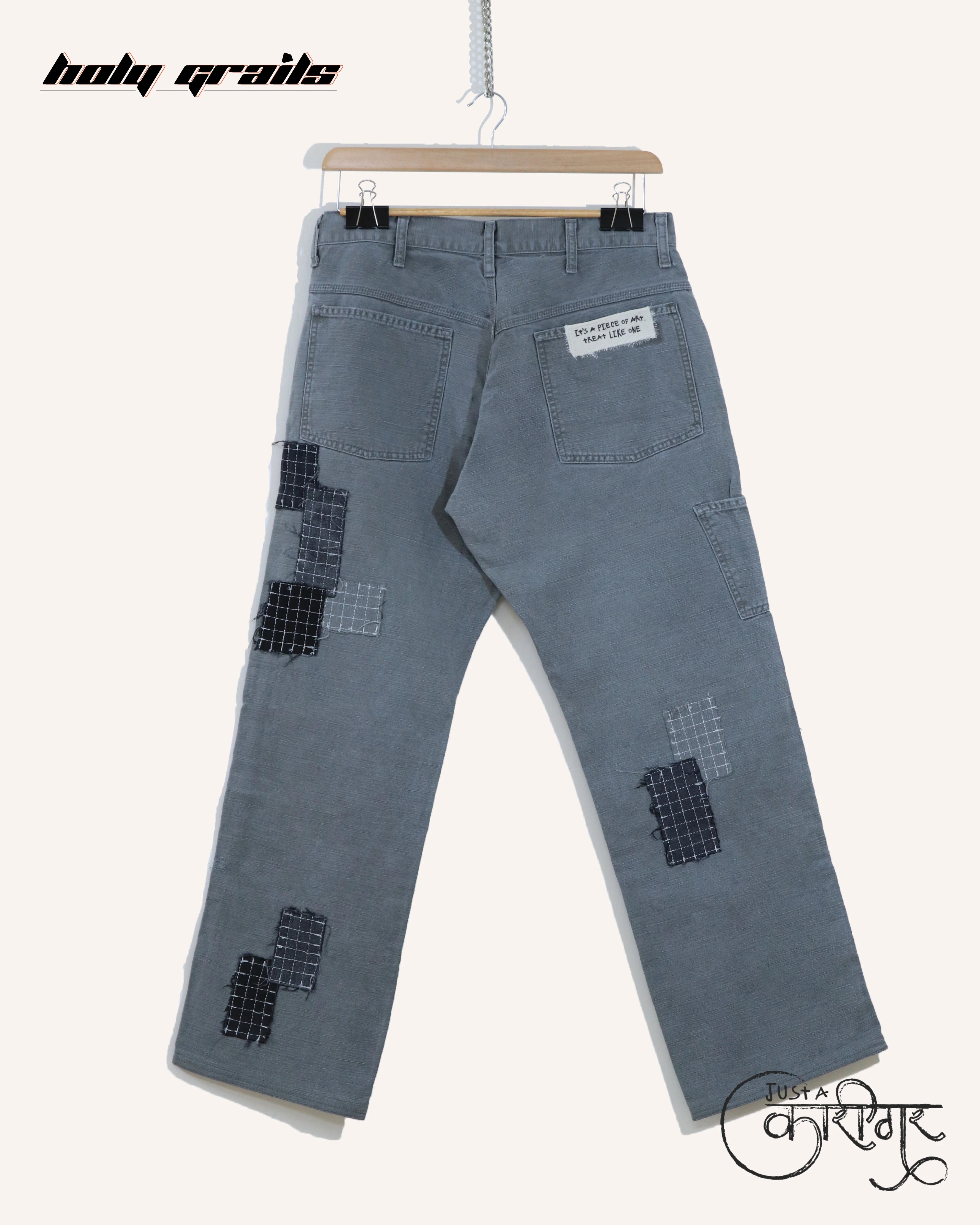Healed Grey Denim Jeans HG x Just A Karigar