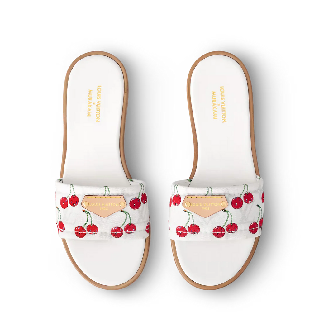 LV x TM Lily Flat Mule White