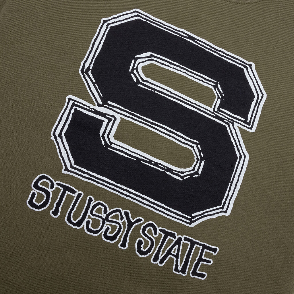 Stüssy State Crew Olive