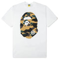 1st Camo Big Ape Head Tee White Yellow