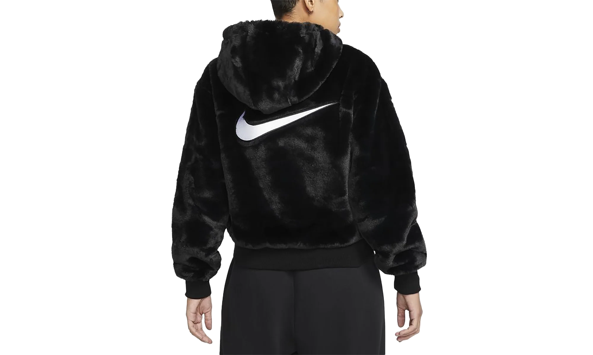 Sportswear Essentials Faux Fur Jacket "Black / White" DD5116 010