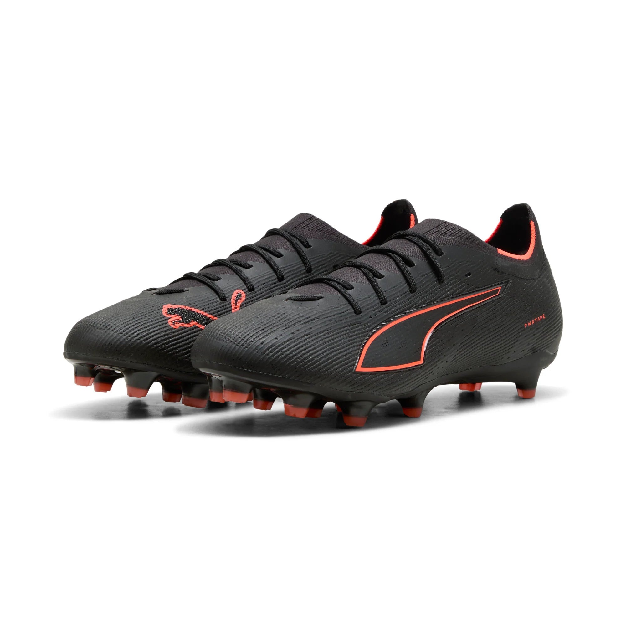 PUMA Ultra 6 Pro FG AG Firm Ground Artificial Ground Mens Soccer Cleats Black Red