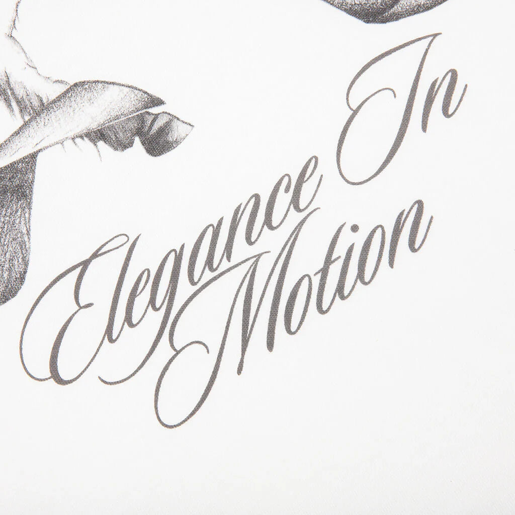 Elegance In Motion T Shirt Flat White