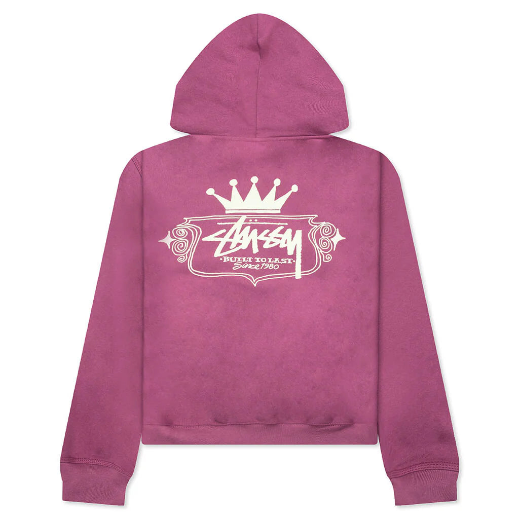 Built To Last Zip Hoodie Berry