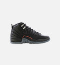 Air Jordan 12 Retro Utility Grade School Lifestyle Shoe Black Limit One Per Customer