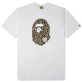 Wild Leopard Pattern Ape Head Relaxed Fit Tee White