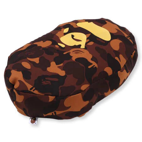 Valentine Chocolate Camo Ape Head Cushion Brown