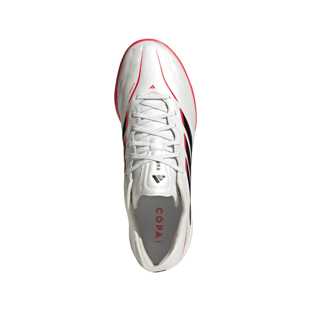 adidas Copa Pure IV Pro TF Turf Mens Soccer Cleats White Black Red