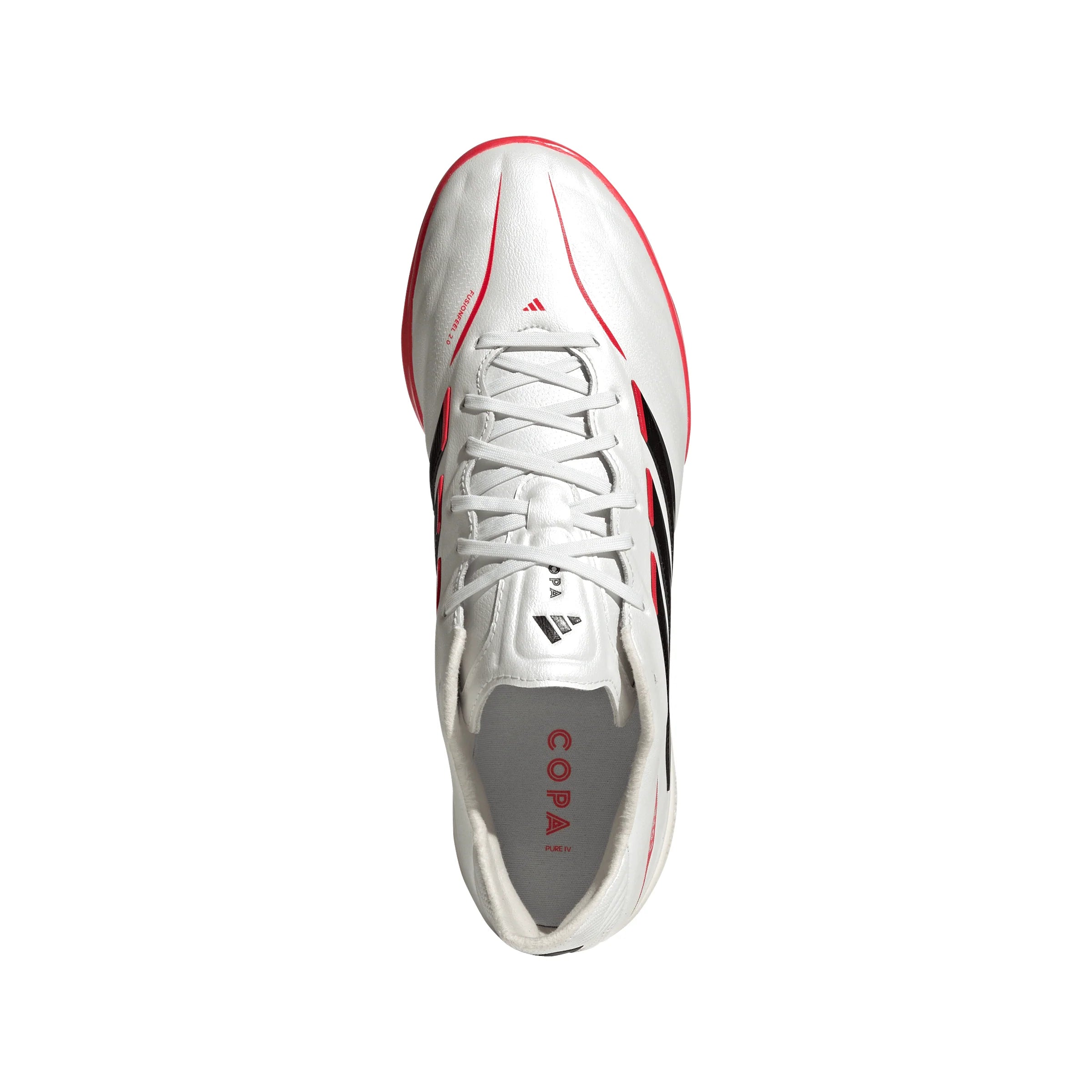 adidas Copa Pure IV Pro TF Turf Mens Soccer Cleats White Black Red