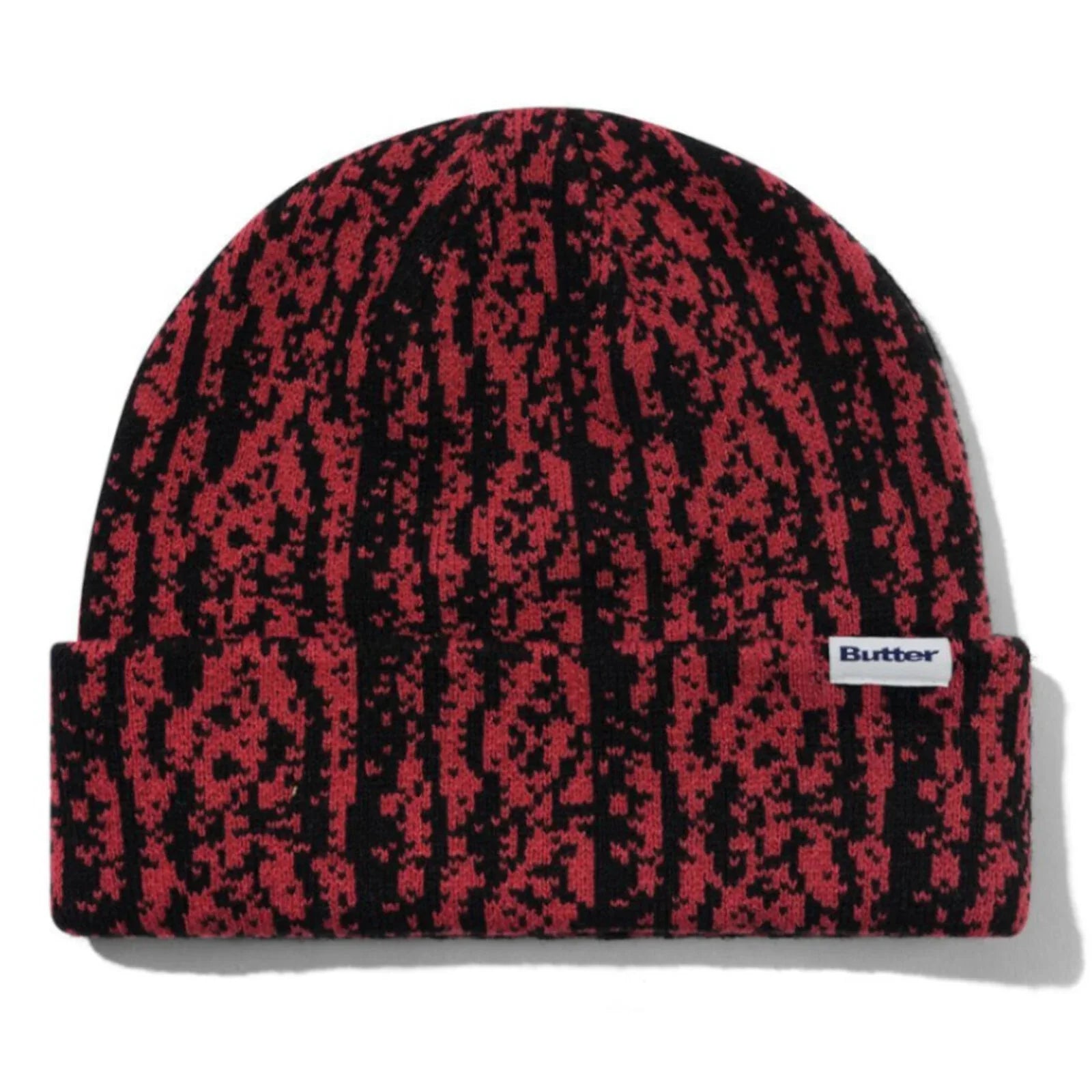 Butter Goods Lowland Camo Beanie Berry