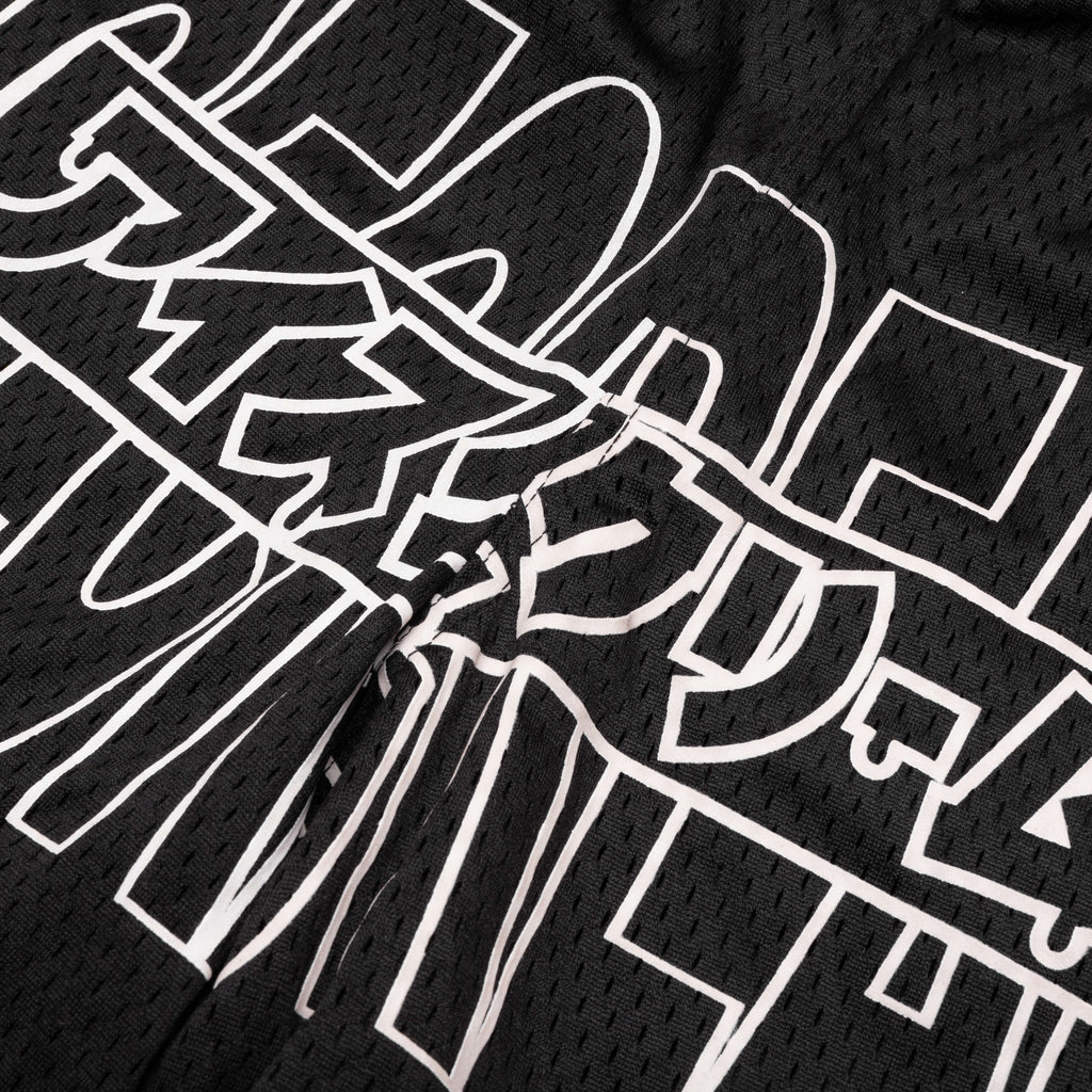 Katakana Shorts Black