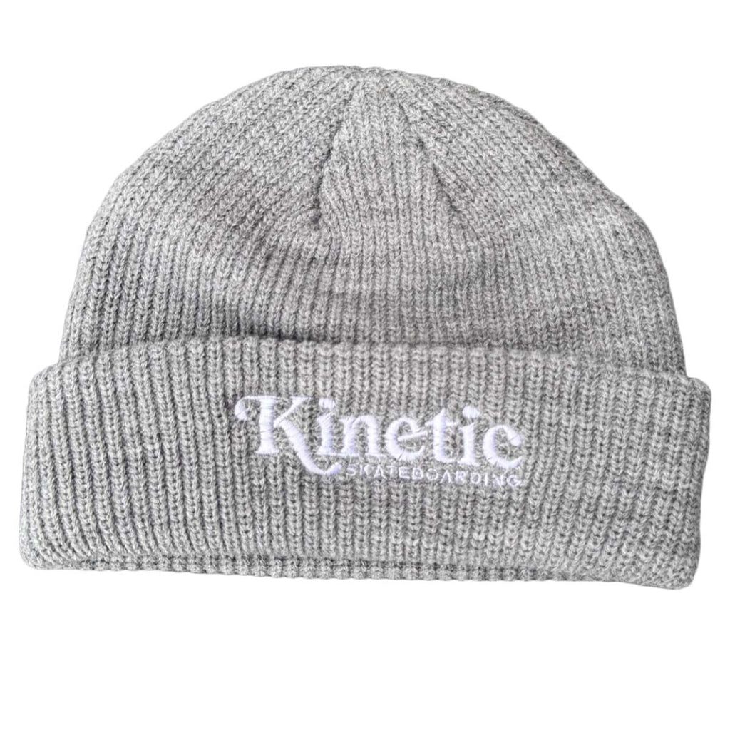 Kinetic Logo Cuff Beanie Grey