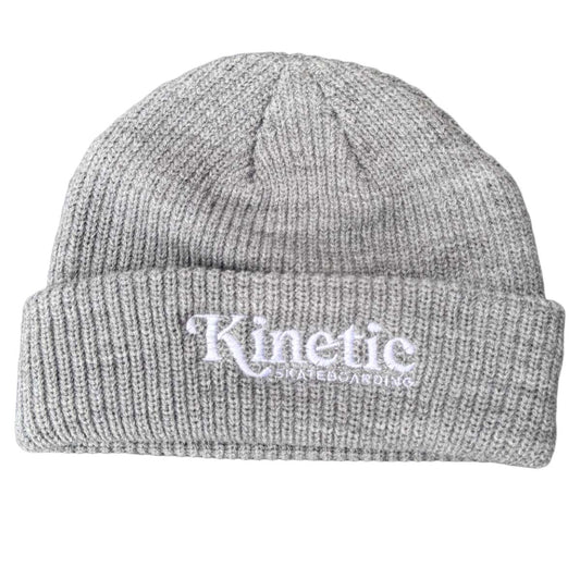 Kinetic Logo Cuff Beanie Grey