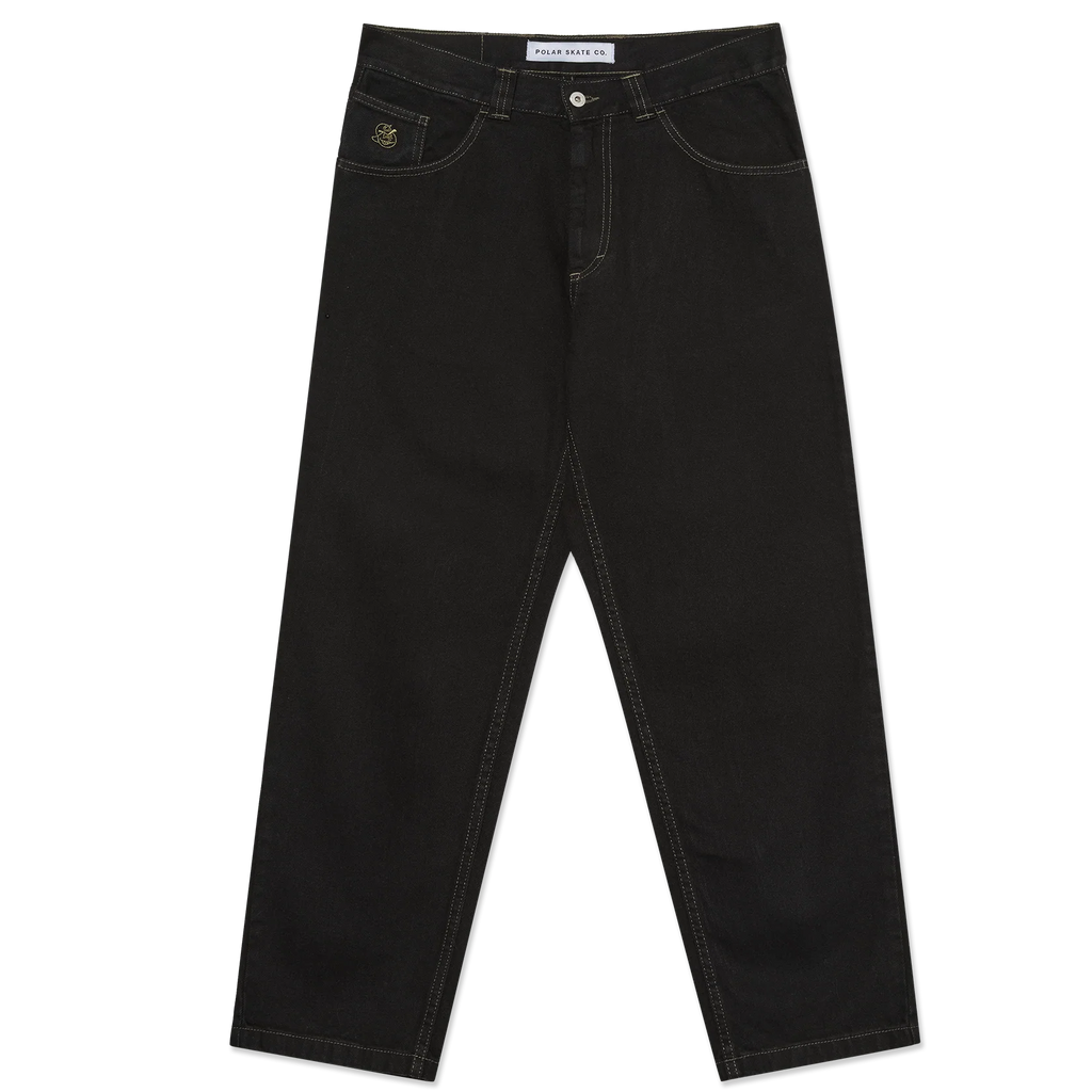 Polar 93 Contrast Stitched Pants Black Dark Olive