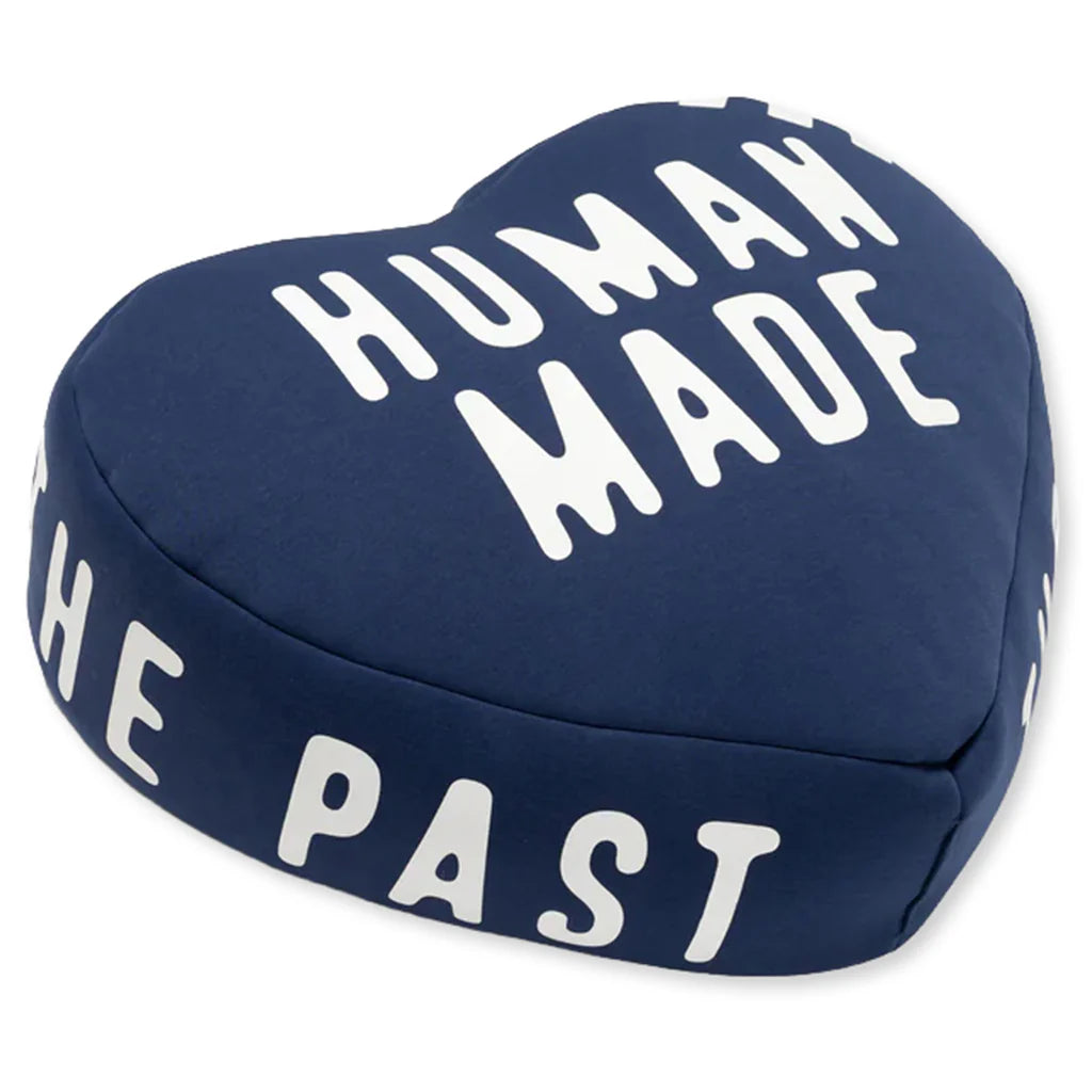 Heart Beads Cushion Navy