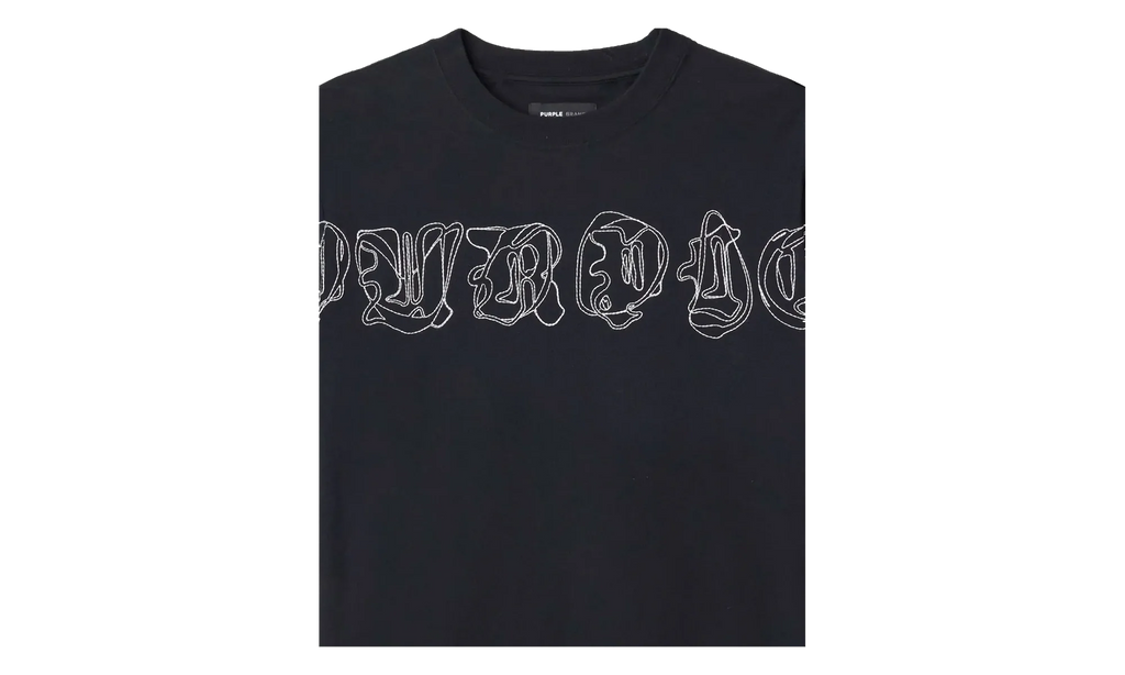 Logo Print Cotton T-Shirt "Black" P104 TBGO425