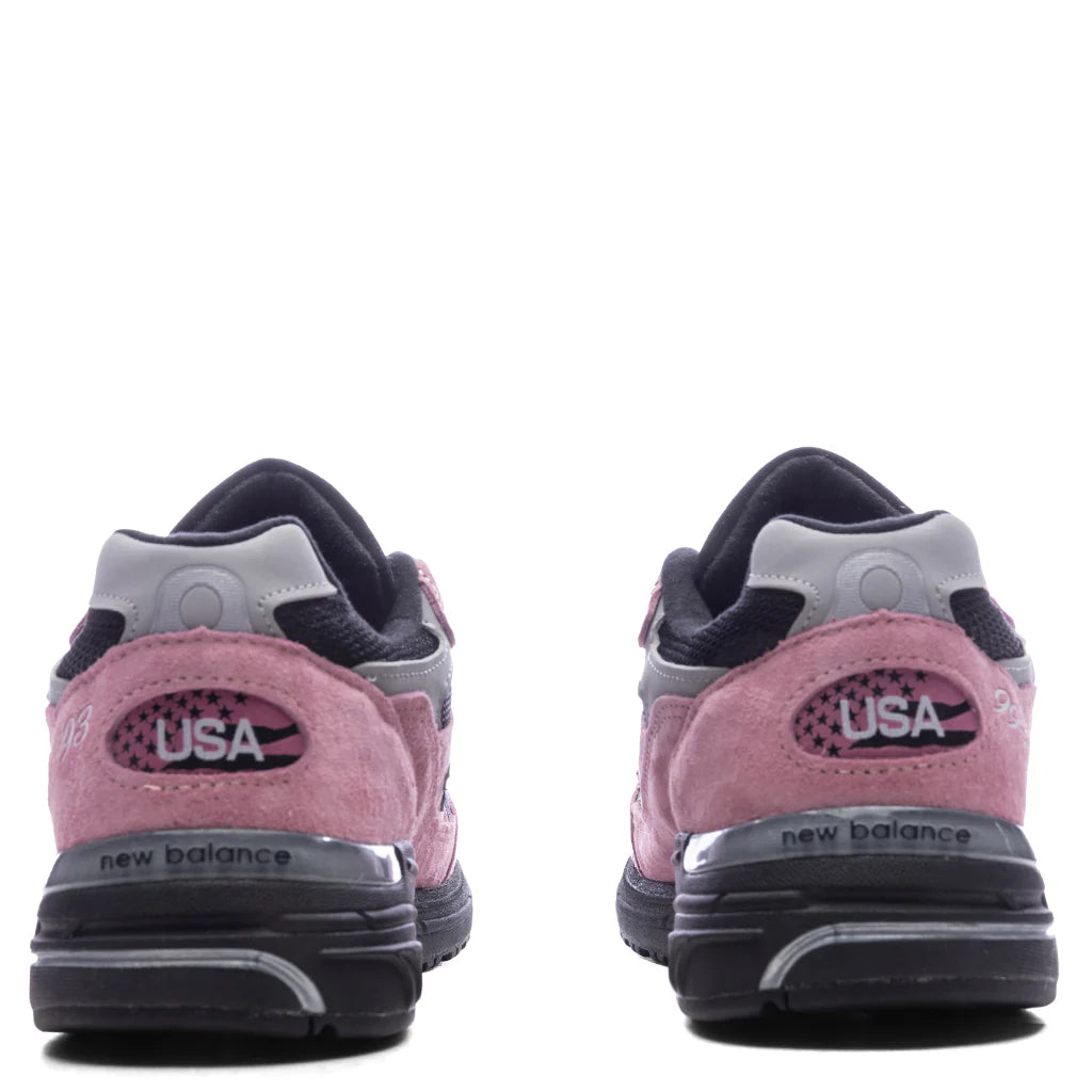 Made in USA 993 Pink Taffy Black Slate Grey