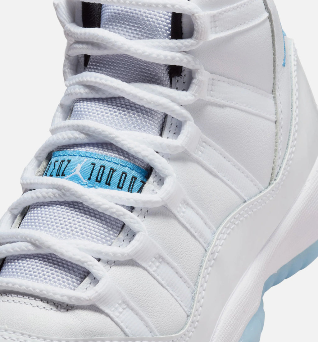 Air Jordan 11 Retro Legend Blue Grade School Lifestyle Shoe White Legend Blue Black Free Shipping