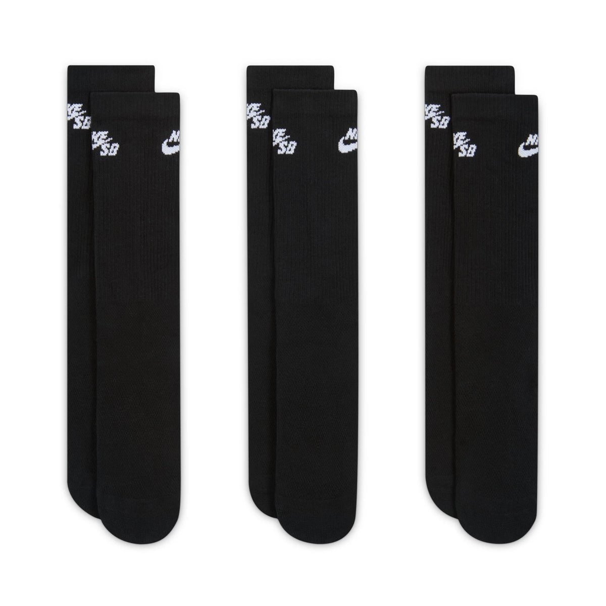 Nike SB Everyday Elevated Black Skate Socks 3 Pairs