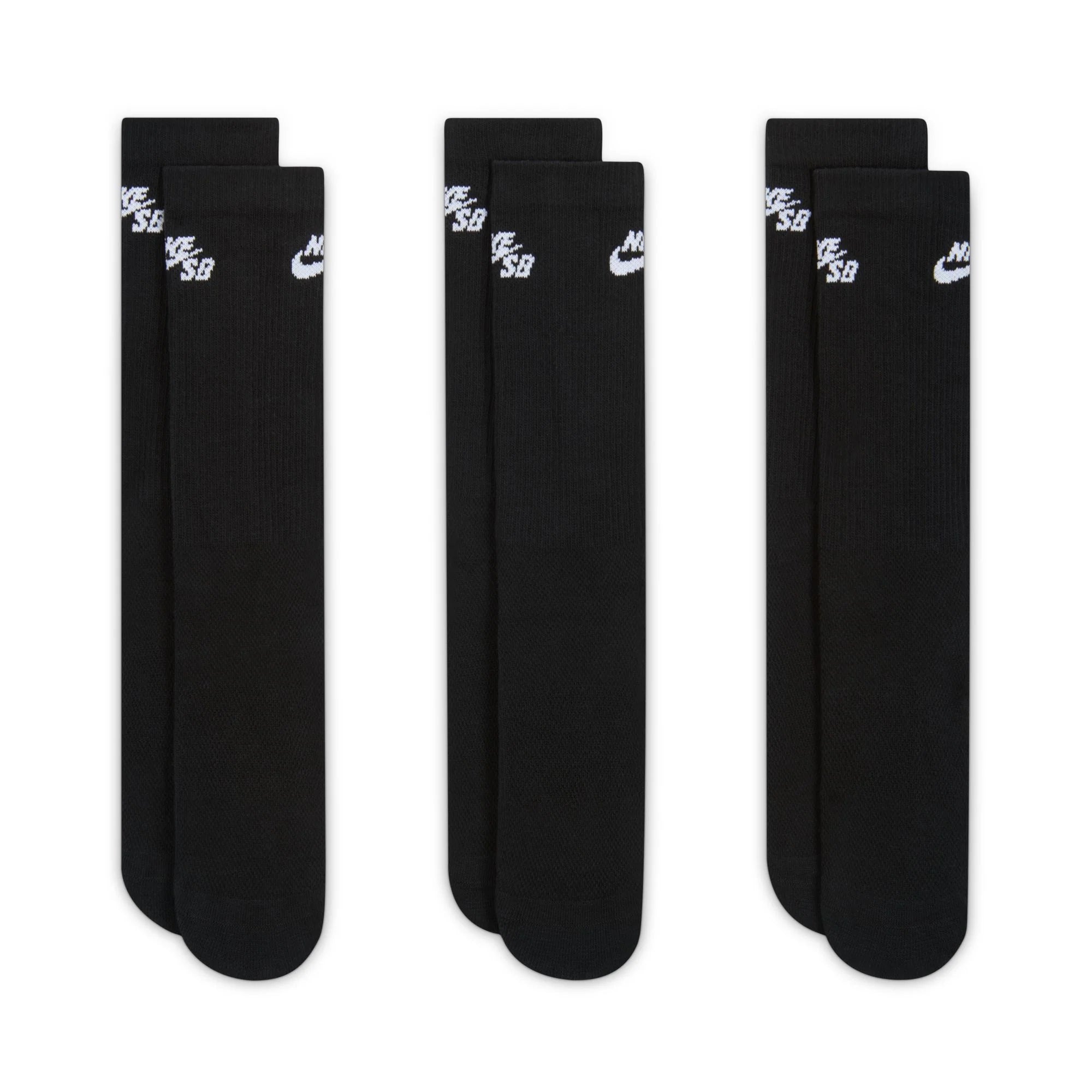 Nike SB Everyday Elevated Black Skate Socks 3 Pairs