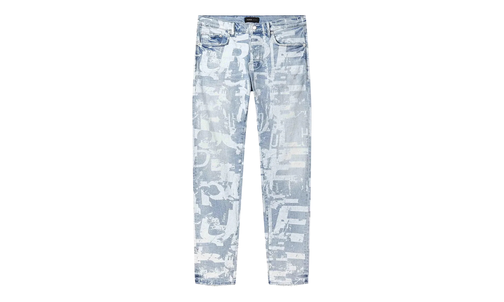 Skinny Grunge Print Jean "Light Indigo" P001 SGGT325