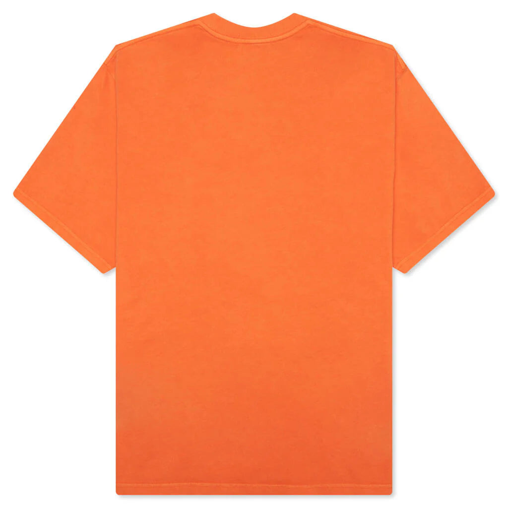 Mad College Garment Dyed Relaxed Fit Tee Orange