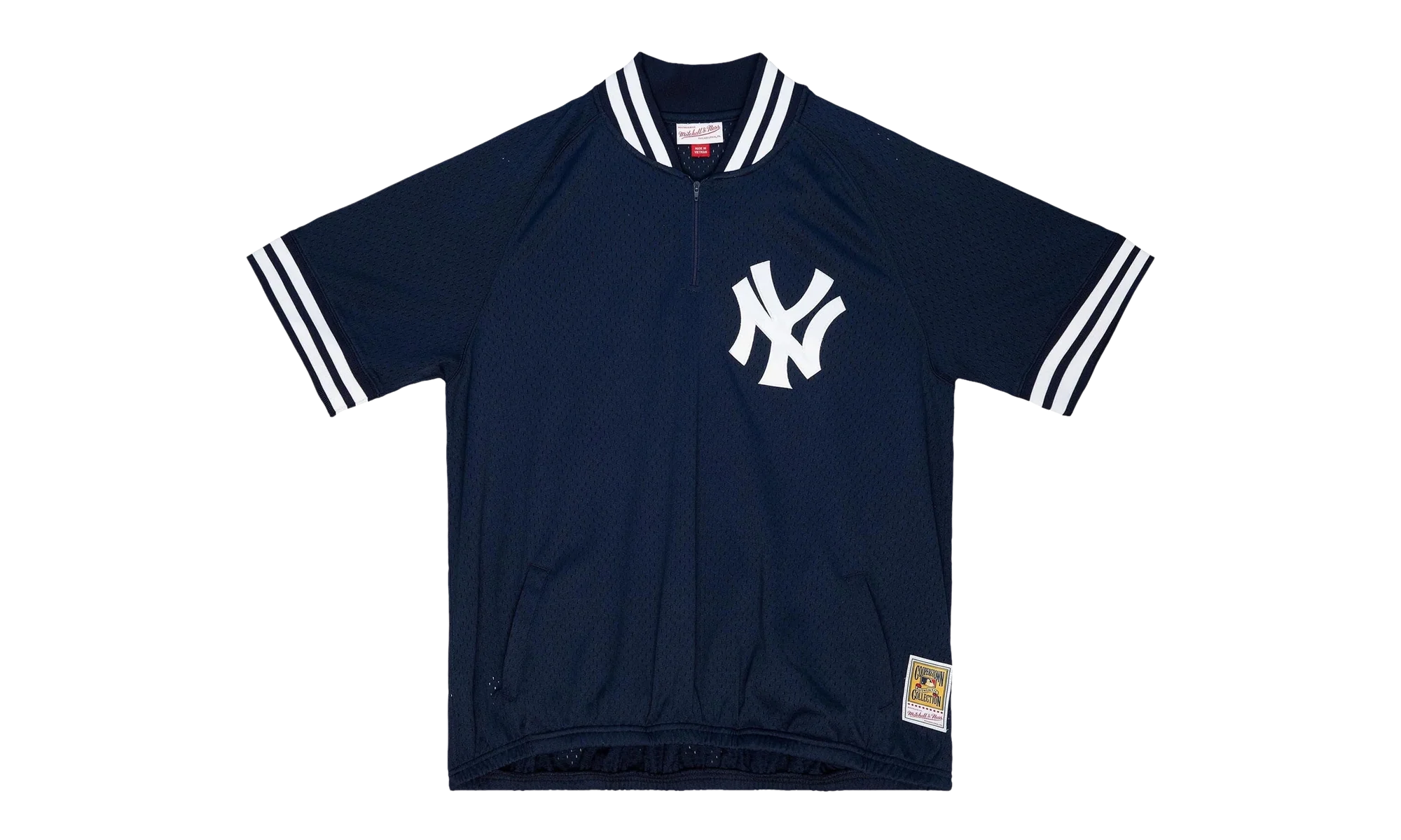 MLB Authentic Batting Practice 1/4 Zip Jersey "1988 New York Yankees – Navy" ABQZ3002 NYY88PPPNAVY
