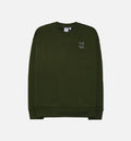 Maison Kitsune Crew Mens Crew Green