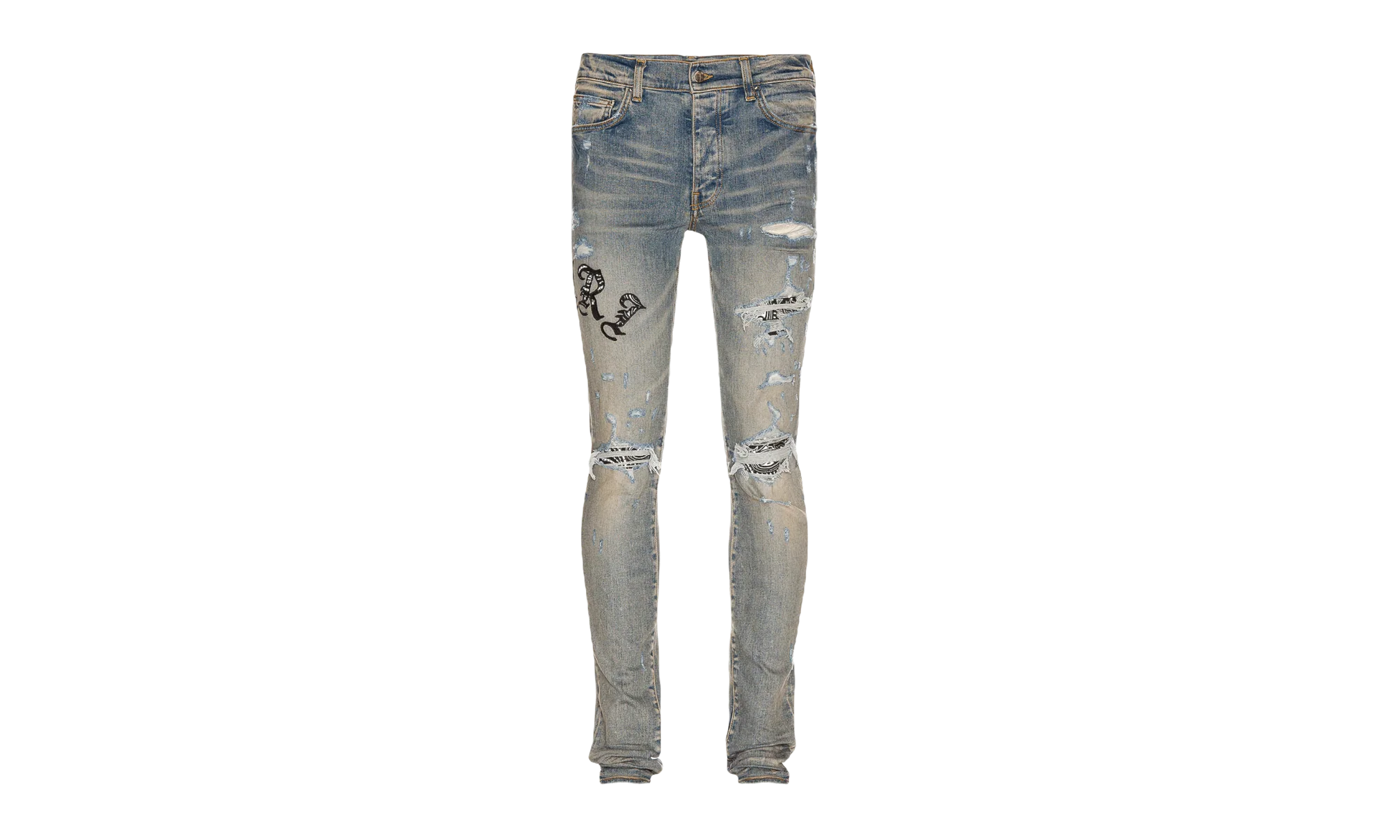 Old English Logo Bandana Patch Jeans "Clay Indigo Multi" PS22MDS148 408B