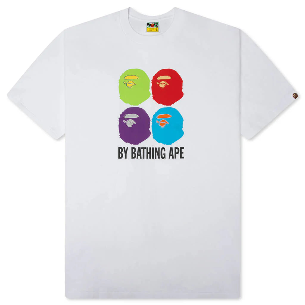 Multi Ape Head By Bathing Ape Relaxed Fit Tee White