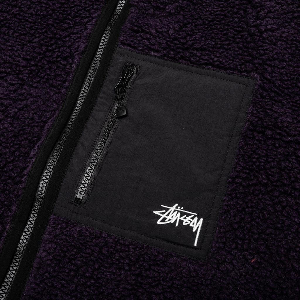 Sherpa Reversible Jacket Purple