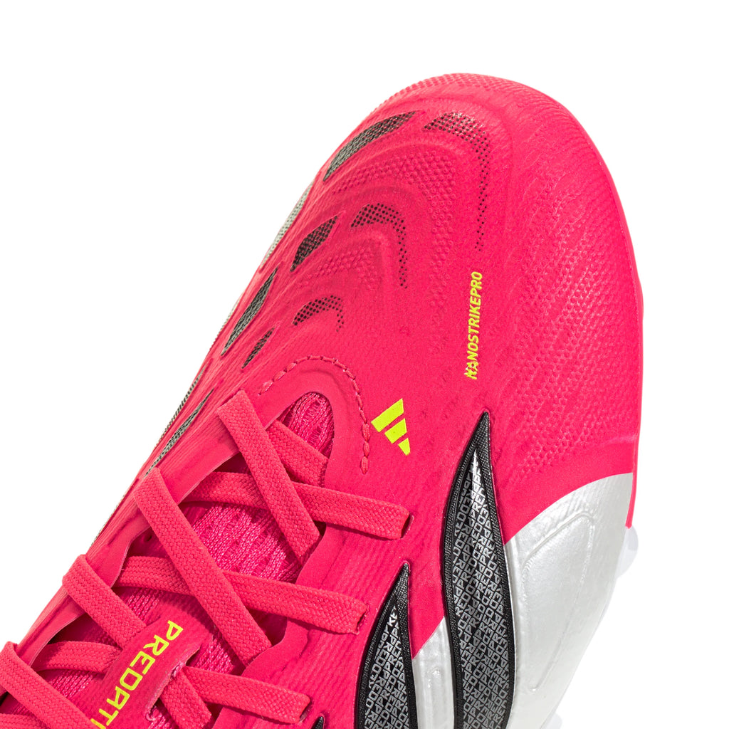 adidas Predator Elite FG Firm Ground Youth Soccer Cleats Red Black White