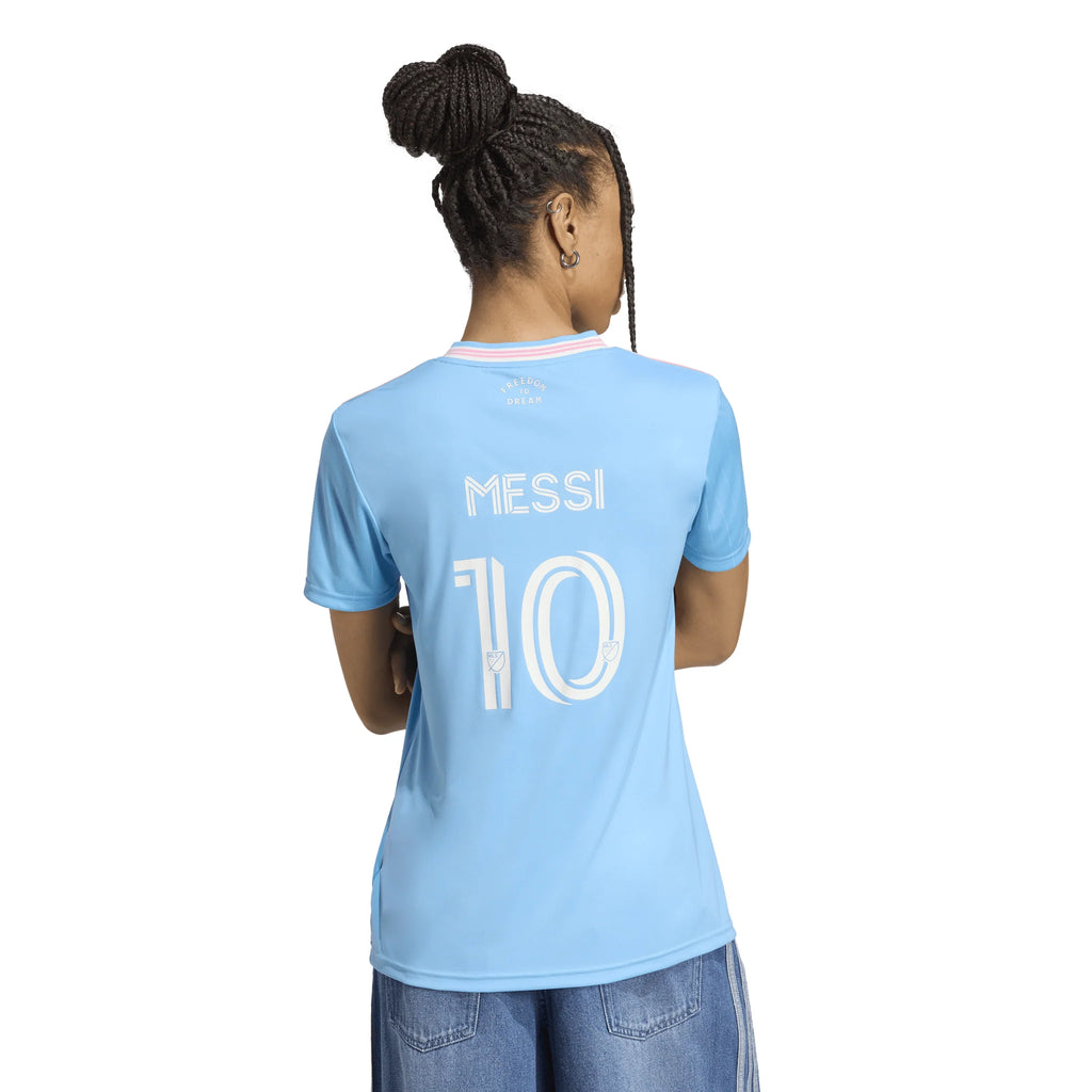adidas Inter Miami CF Third Messi Womens Soccer Jersey 25 26 Blue