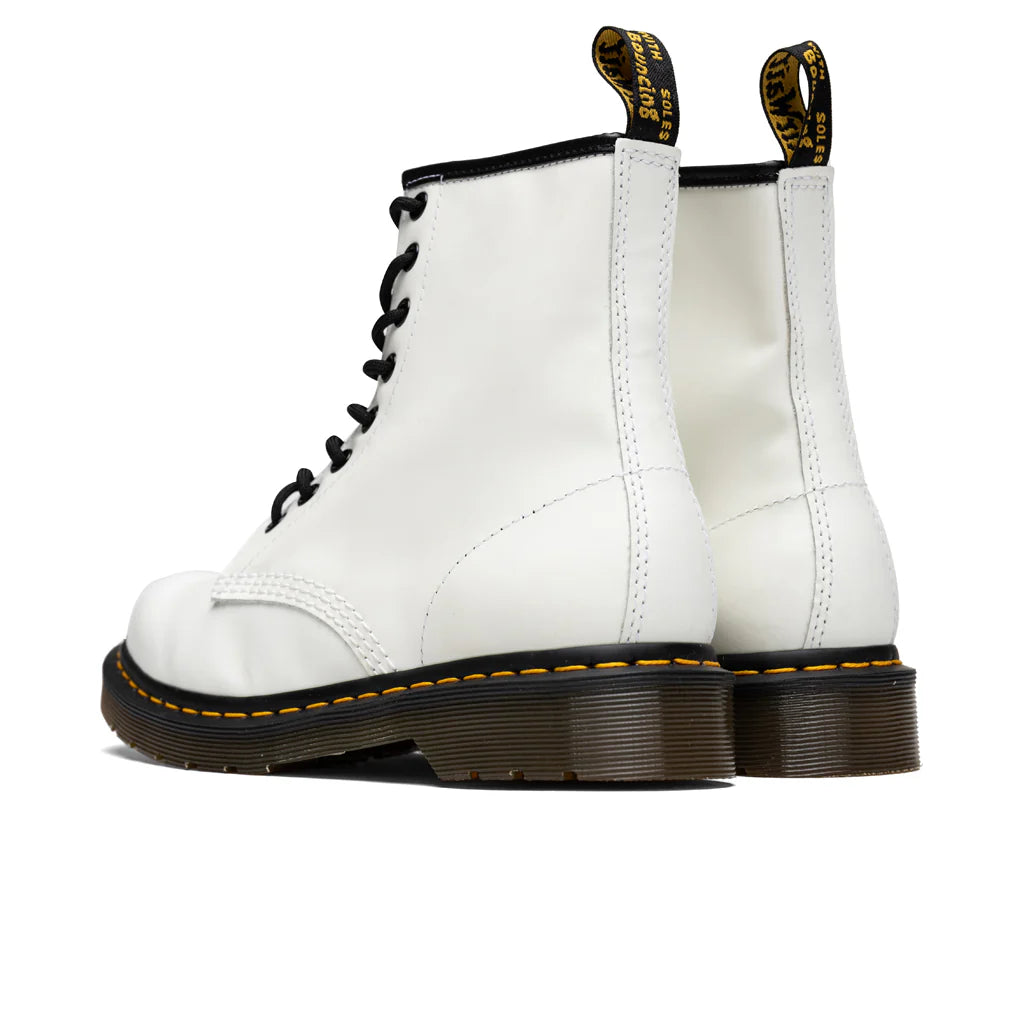 Womens 1460 Smooth Leather Boots White