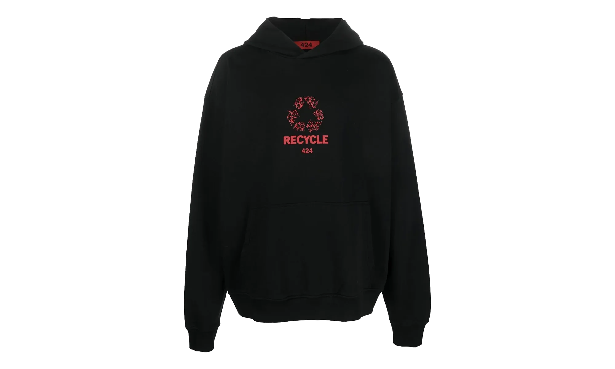 Logo Print Recycle Hoodie "Black" 34424M34236032