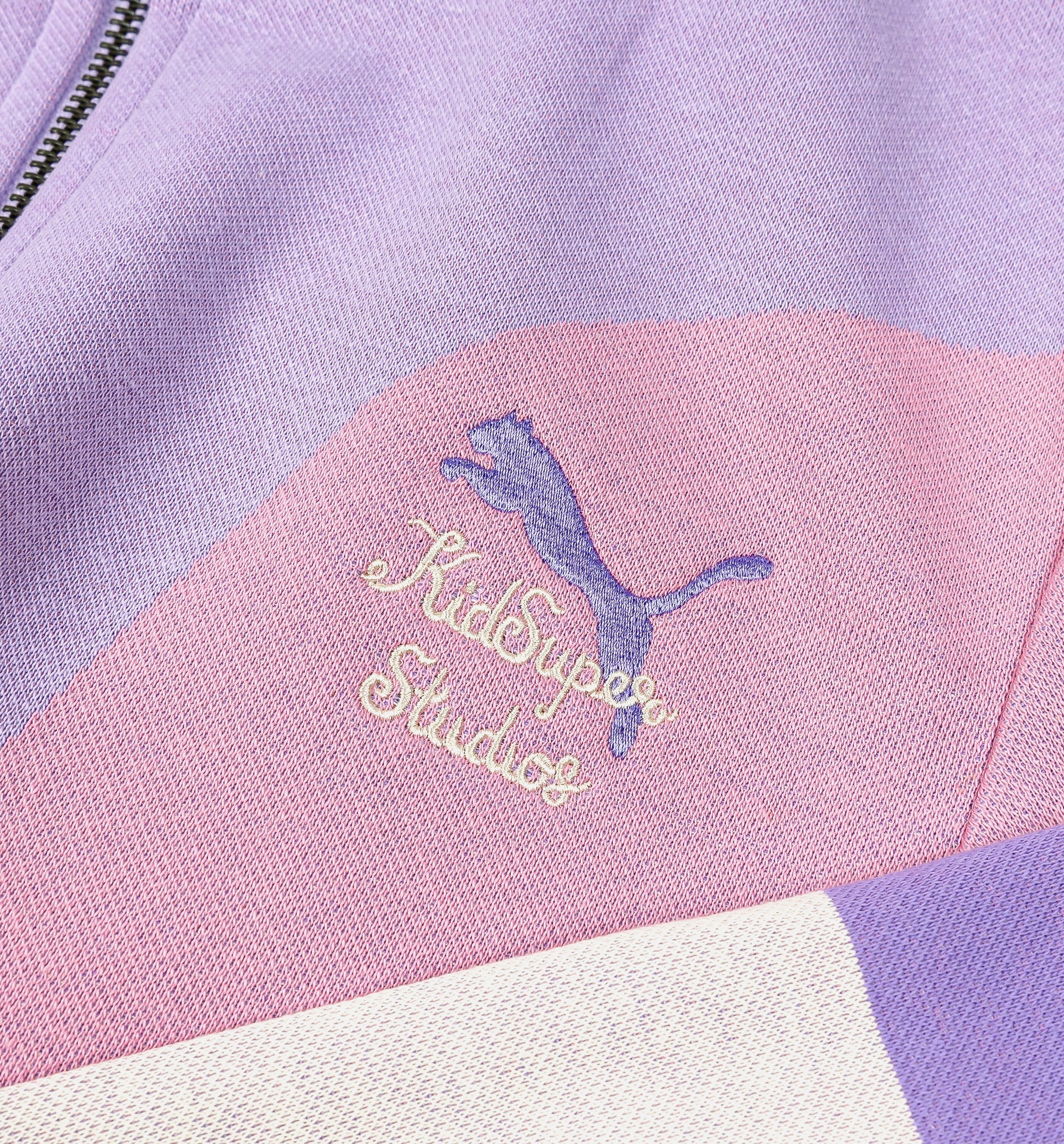 Puma x Kidsuper Zip Up Womens Jacket Purple Pink