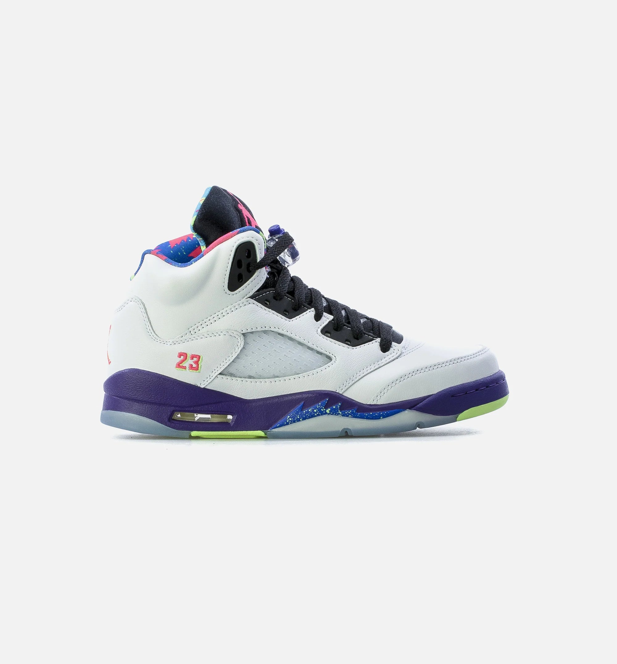 Air Jordan 5 Retro Bel Air Grade School Lifestyle Shoe Whtie Purple