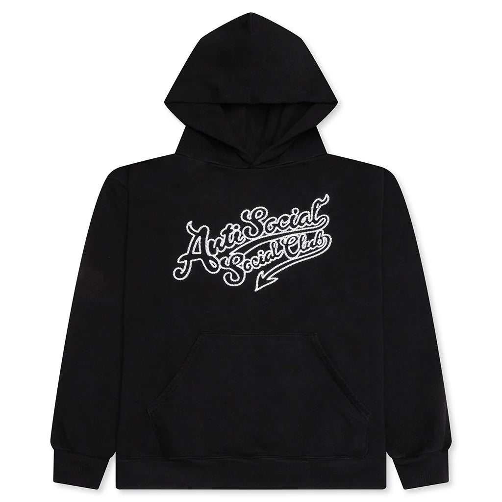 Script Club Hoodie Black
