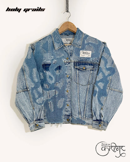 Fluid Thoughts Blue Denim Jacket HG x Just A Karigar